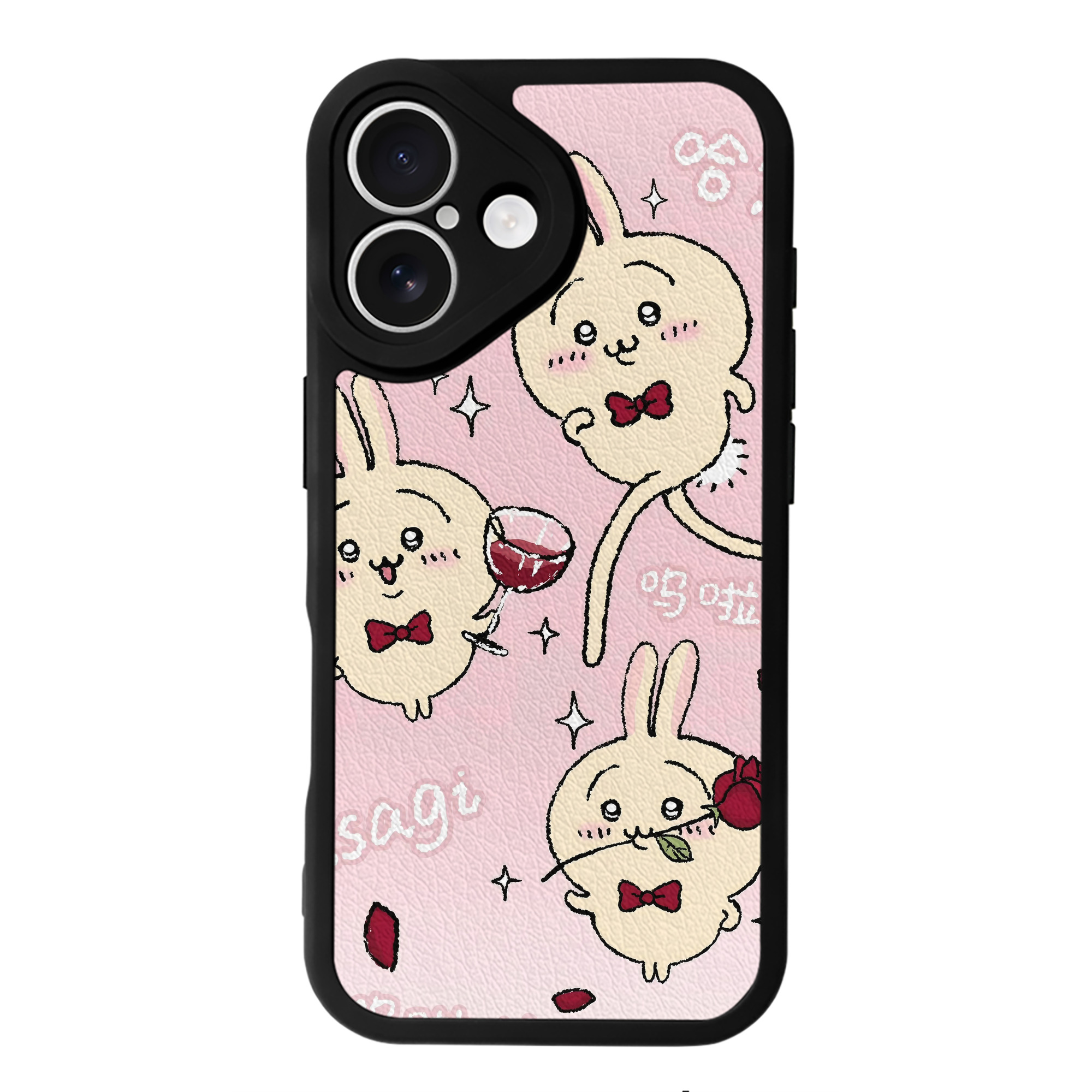 （画像用） ちいかわ Chii-kawa 【iPhone 16シリーズ対応】シリコンスマホケース（レザー調） 材質：シリコン
